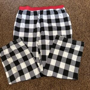 Rae Dunn Red and White Garment Lounge Pants